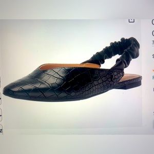 Circus by Sam Edelman Omina Faux Leather Croc Slingback Flats